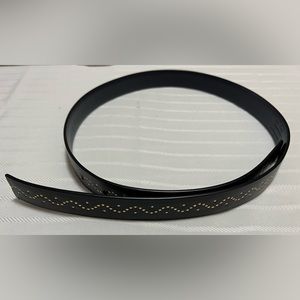 *SOLD* Preloved Genuine Leather Gold/Silver Nail Studded Ferragamo Belt